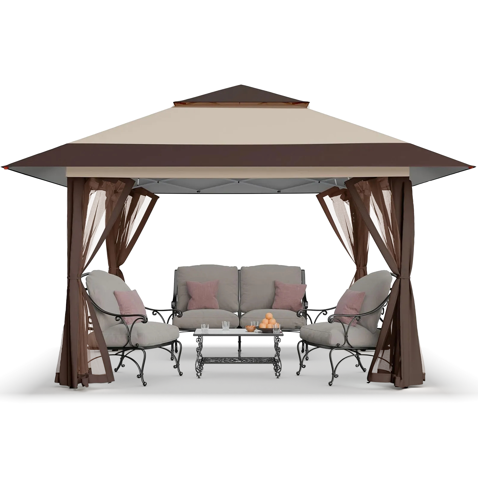 Crown Shades 13' x 13' CenterLOK® Gazebo - Sidewalls - GA169