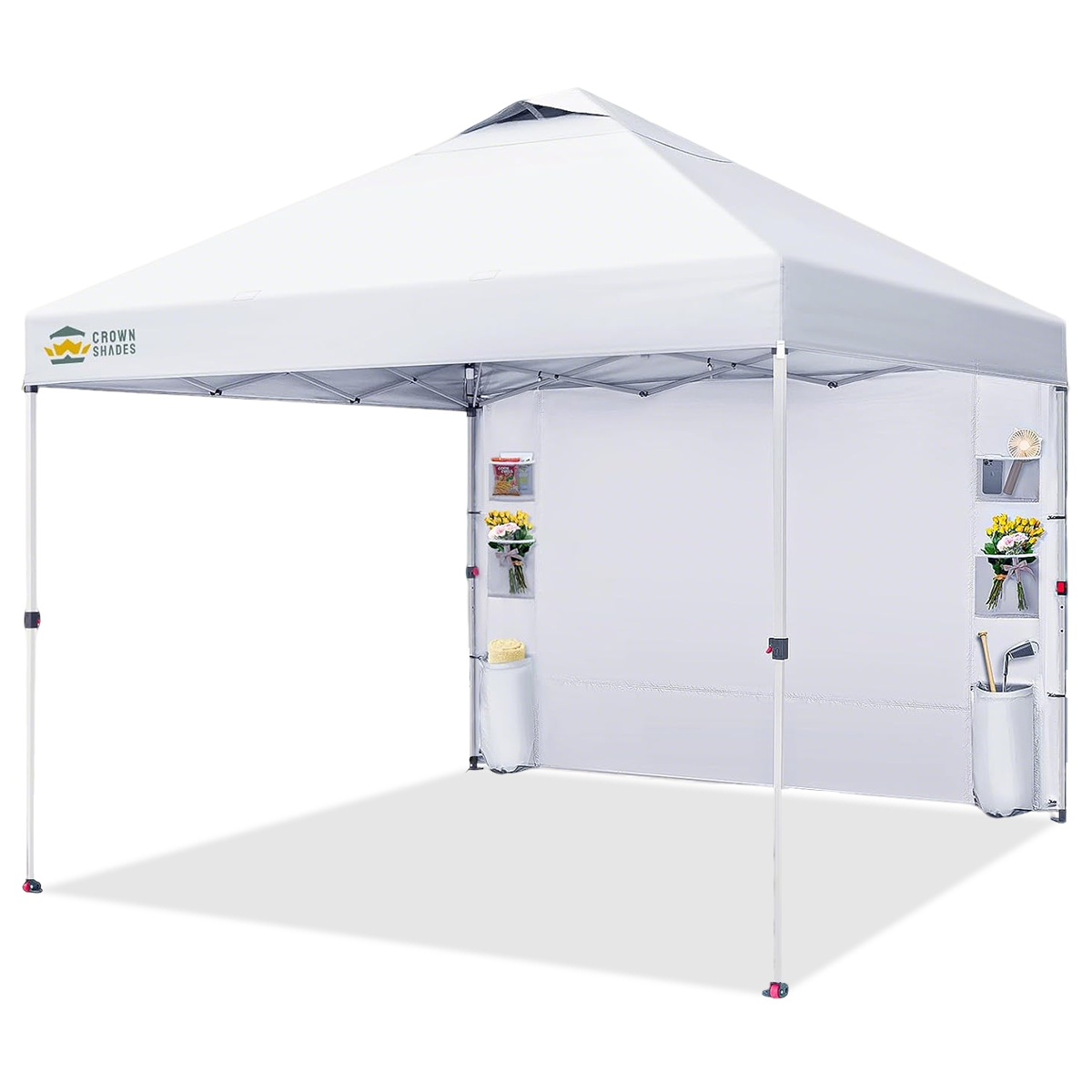 Crown Shades 10' x 10' CenterLOK® Canopy - Organizer Wall - RM100H-SA1