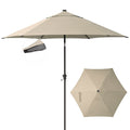 Crown Umbrella 9' Patio Umbrella 30° Push Button Tilt with Durable Polyester - UH9G
