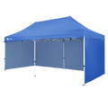 Crown Shades 10' x 20' Commercial Pop Up Canopy Heavy Duty Tent with 4 Sidewalls