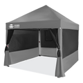 Crown Shades 10' x 10' CenterLOK® Canopy - 4 Food Booth Sidewall Kit - MP100-N4